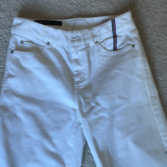 White Wide Leg Jeans - Picture 2 of 7